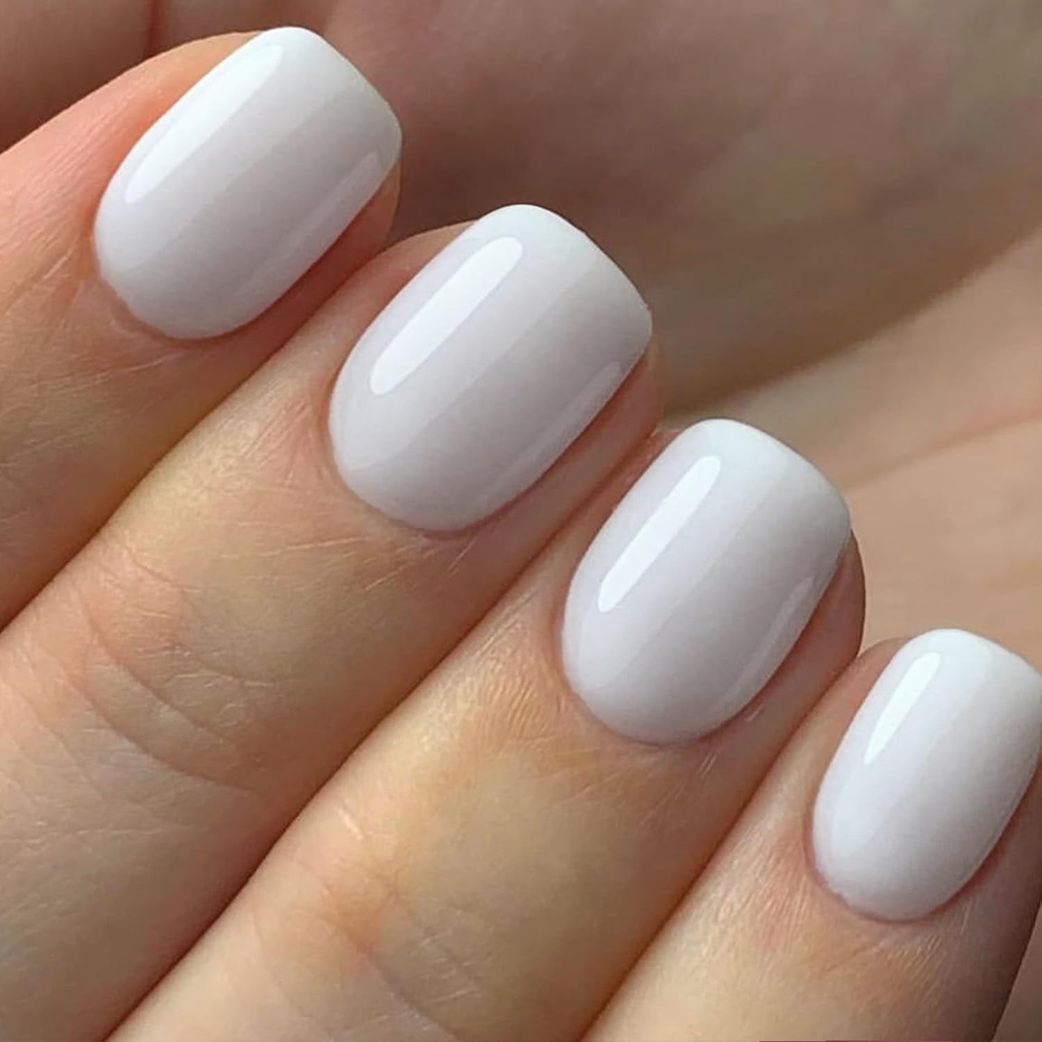 Amazon.com: Press on Nails Extra Short-Pure White Fake Nails Short